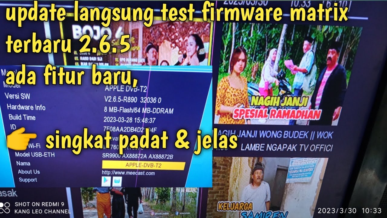 fitur baru firmware 2.6.5 matrix apple merah hd update test langsung