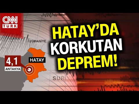 SON DAKİKA! 🚨 | Hatay Antakya'da 4,1 Şiddetinde Korkutan Deprem! #Haber