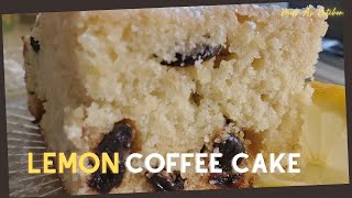 Lemon Coffee Cake with Dried Cherries || Coffee Cake || Super easy and delicious!!