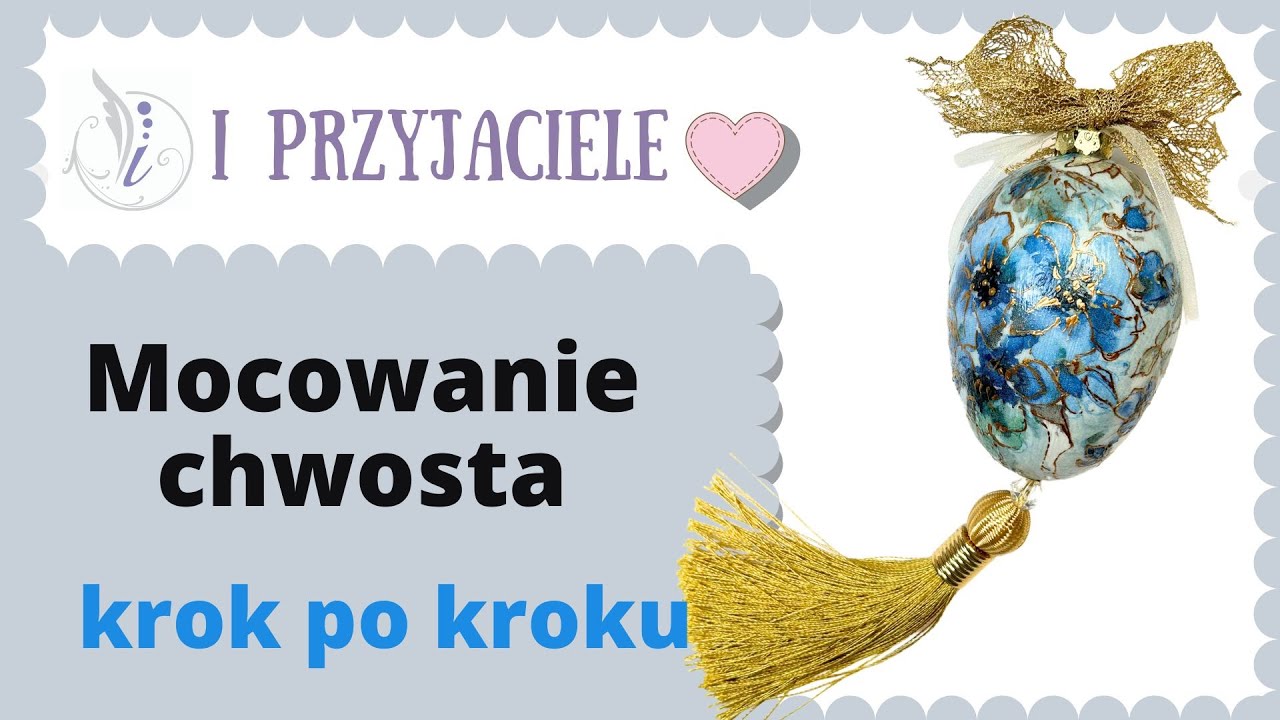 Jak zamocować chwosta do bombki lub jajka żeby nie odpadł
