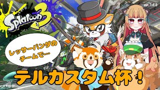 【スプラ3】レッサーパンダVのチームでスプラの大会に出ます！【テルカスタム杯】