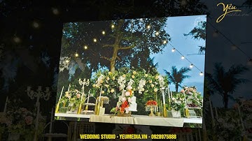 8 lưu ý khi tổ chức tiệc cưới ngoài trời