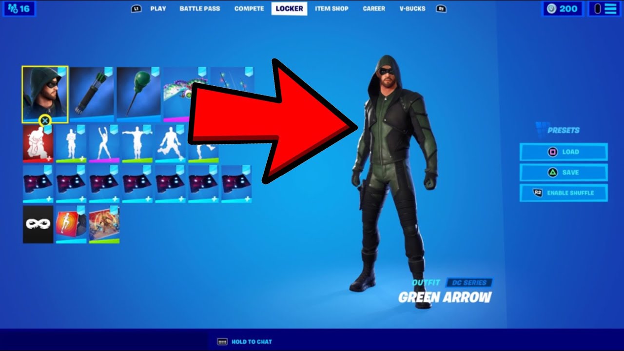 Featured image of post Fortnite Green Arrow Skin Png Green arrow made his way into the fortnite island on new years eve and the fortnite community especially the dc fans can t seem to keep their cool