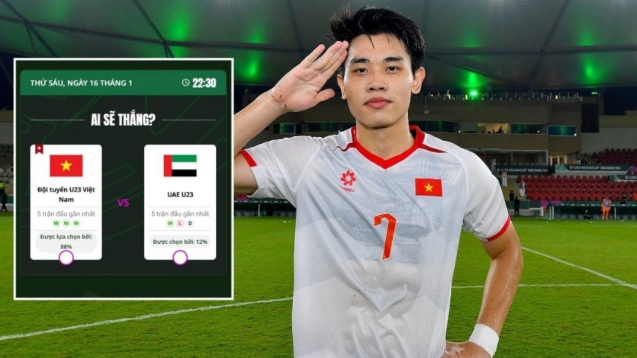 NÓNG 19-1-26: SIÊU MÁY TÍNH CỦA AFC DỰ ĐOÁN KHÔNG TƯỞNG VỀ TRẬN BÁN KẾT GIỮA U23 VN - U23 TQ?