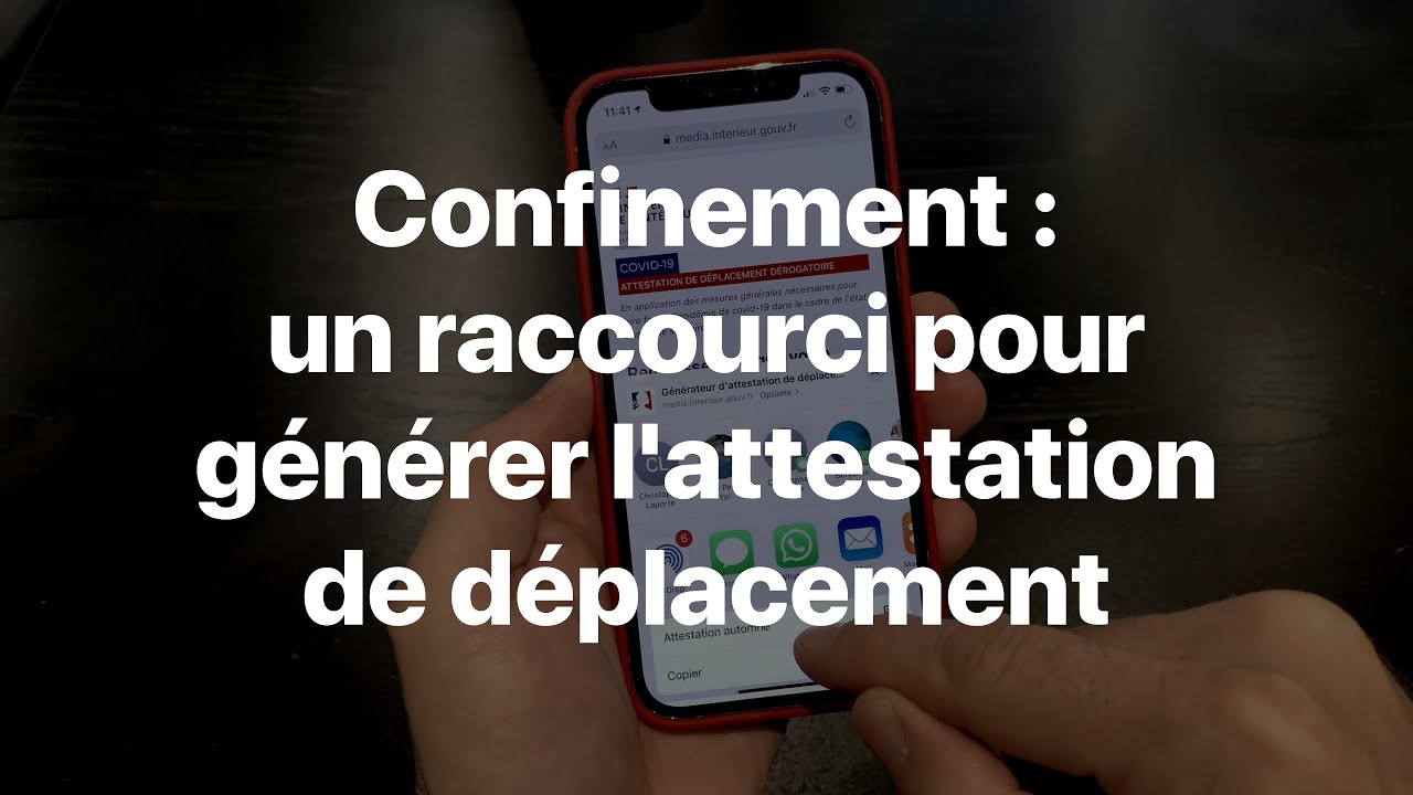 Confinement Notre Nouveau Raccourci Pour L Attestation De Deplacement Derogatoire Igeneration Confinement Notre Nouveau Raccourci Pour L Attestation De Deplacement Derogatoire Igeneration