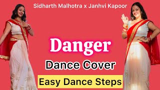 Danger - Param Sundari Dance Cover Sidharth M, Janhvi K Trending Easy Dance Steps Viral