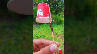 papper cup glider after upgrade 👌 #glider #cup #homemade #shorts