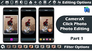 Camerax Android Tutorial with Photo Editing App making part 1 | Android Photo Editor app with Filter screenshot 4