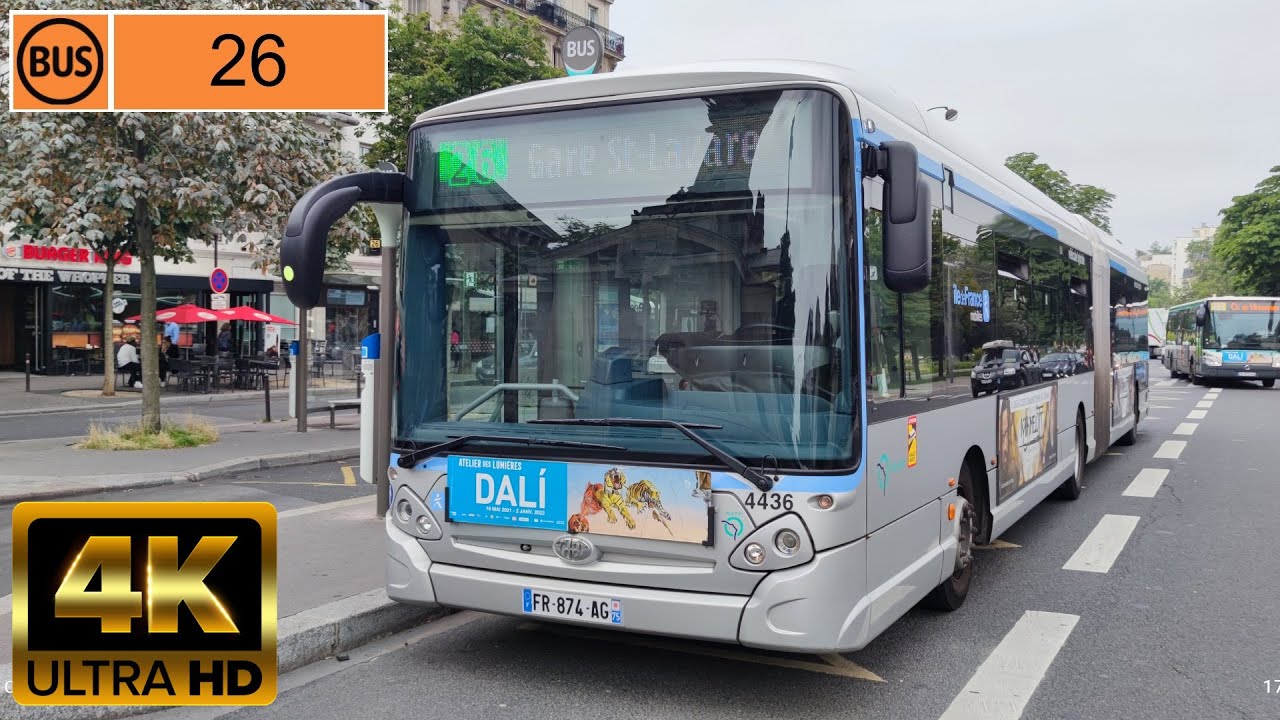 Bus 26 - Nation Trône - Gare Saint-Lazare