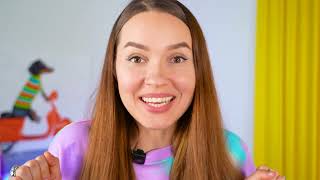 Nastya and her friends catch insects at home