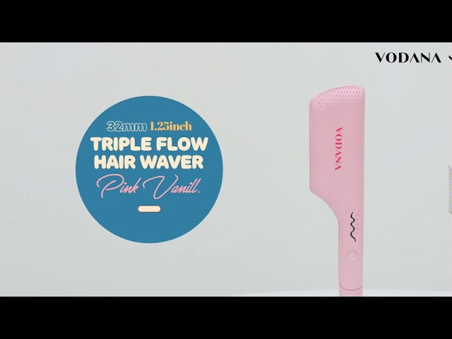 VODANA Triple Flow Hair Waver Tutorial - YouTube