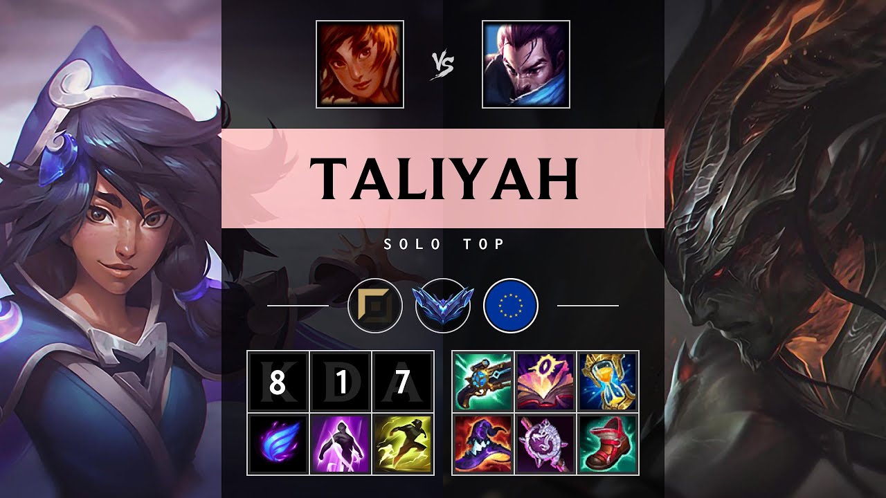 Taliyah Top vs Yasuo - EUW Diamond Patch 25.12