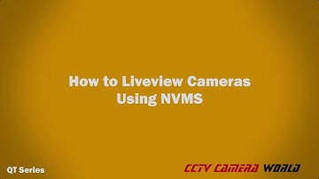 How to Liveview cameras using NVMS