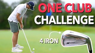 Playing Nine Holes with ONLY a 4 Iron. One Club Challenge | Bryan Bros Golf