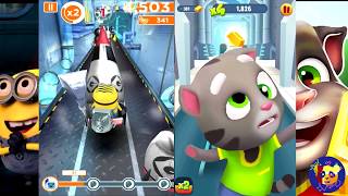 Talking Tom D Run Vs Deable Me Minion Rush Funny Runner Games Gameplay App