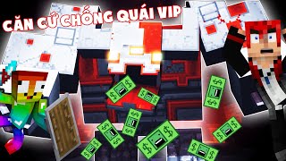 MINI GAME : CUỘC CHIẾN CĂN CỨ CHỐNG QUÁI VẬT ** NOOB XÂY CĂN CỨ VIP NHANH NHẤT TRONG MINECRAFT