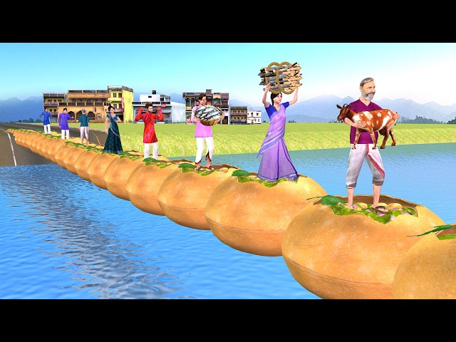 Panipuri Bridge Gaon Ka Golagappe Bridge Street Food Hindi Kahaniya Moral Stories Comedy Video