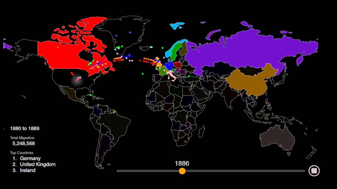 great depression migration map