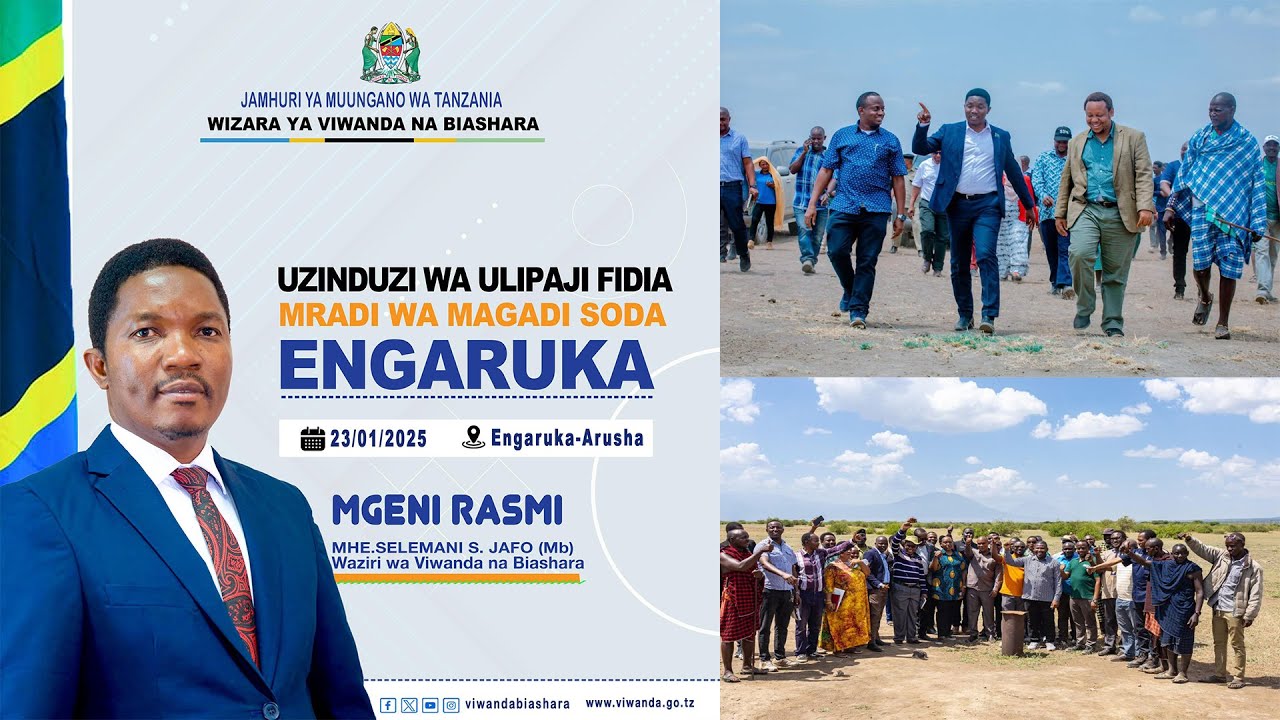 LIVE :  UZINDUZI WA ULIPAJI FIDIA MRADI WA MAGADI SODA ENGARUKA