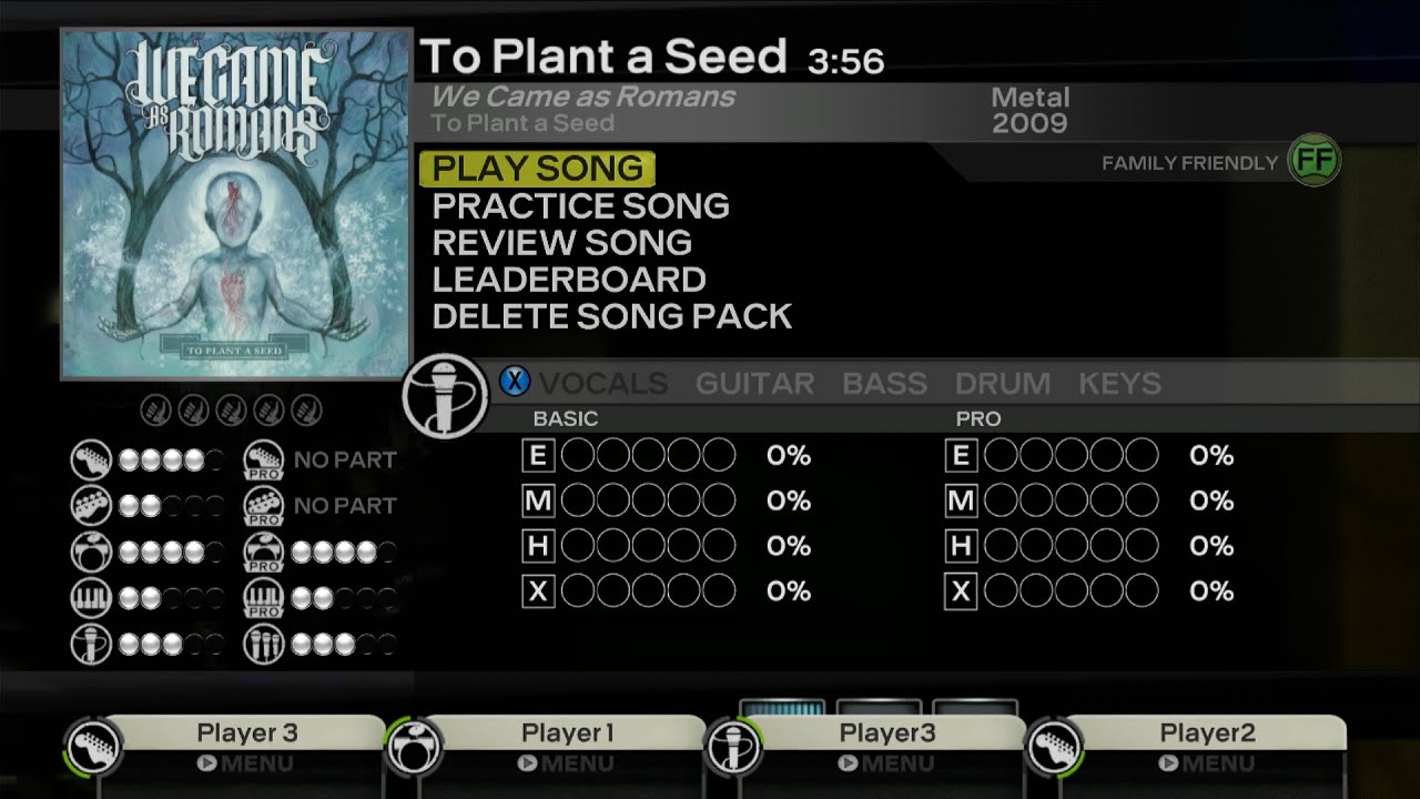 Rock Band 3 DX: We Came as Romans - To Plant a Seed [[CHART PREVIEW]]