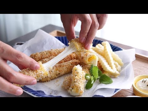 <strong>빠삭</strong> 치즈스틱 에어프라이어로 만들기(Cheese stick, AirFryer, 꼬마츄츄)