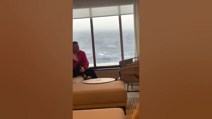 Cruise Ship Room Windows Huge Waves