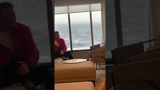 Cruise Ship Room Windows Huge Waves