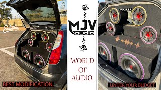 BEST MODIFICATION IN FORDFIGO //OUTDOOR AUDIO SETUP // WITH INDIA'S FIRST SPEAKER'S //