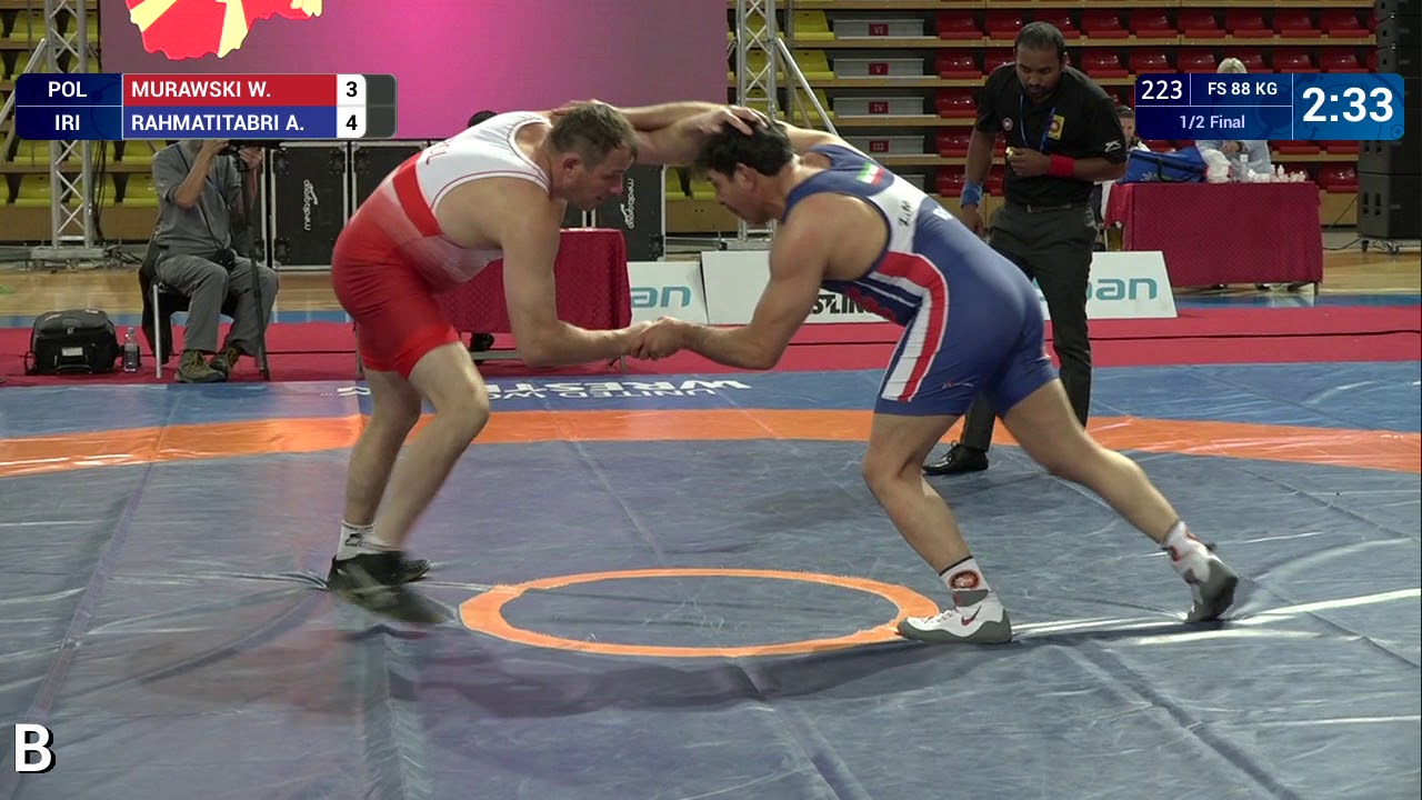 1/2 FS - 88 kg: W. MURAWSKI (POL) v. A. RAHMATITABRI (IRI)