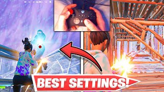 New *BEST* Controller Fortnite Settings/Sensitivity In Chapter 3 Season 2 (Controller Handacam🎮)