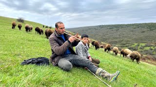 Daily Nomadic Chores! Herding Sheep and Cooking Tandoori Bread by Mother