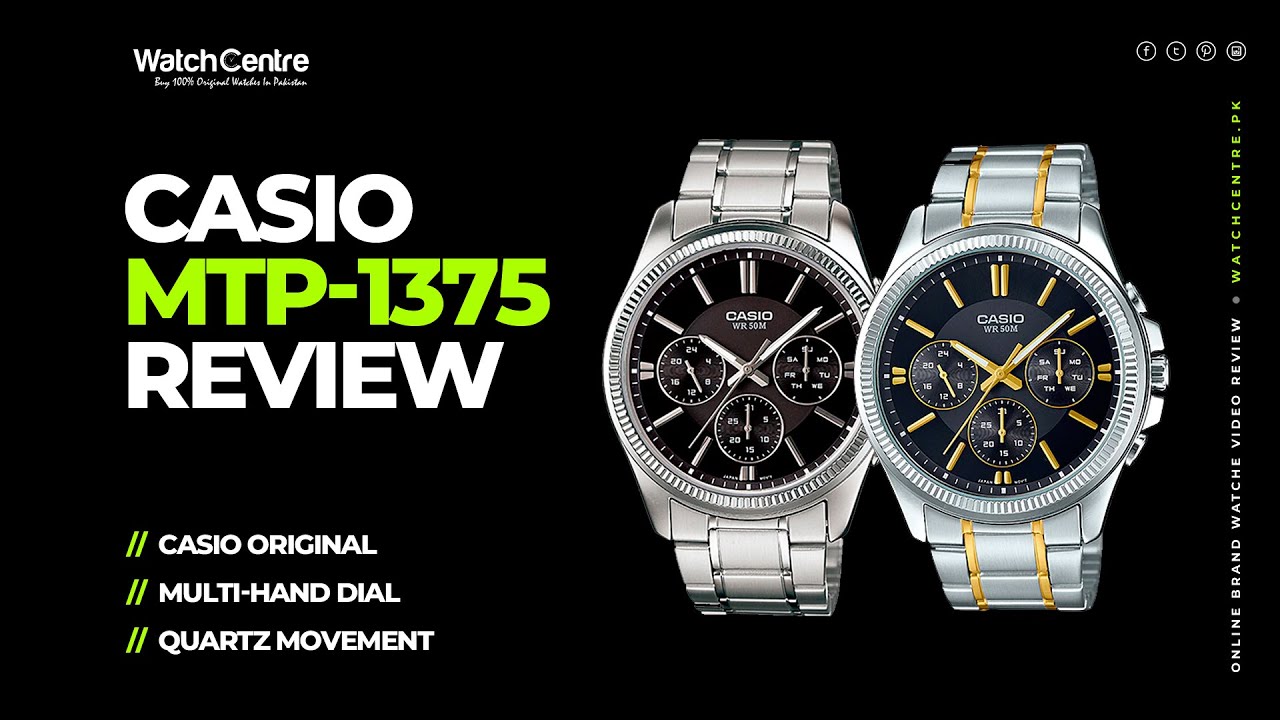 Casio MTP 1375 Men's Multi-Hand Dial Quartz Watches Comparison & Unboxing  Review - YouTube