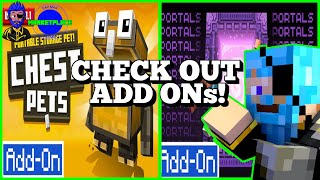 Daz Man Checks Out The Spark Portals Add On and Chest Pets Add On Minecraft Bedrock!