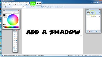 Add A Shadow To Text in Paint.net (QUICK AND EASY!!)
