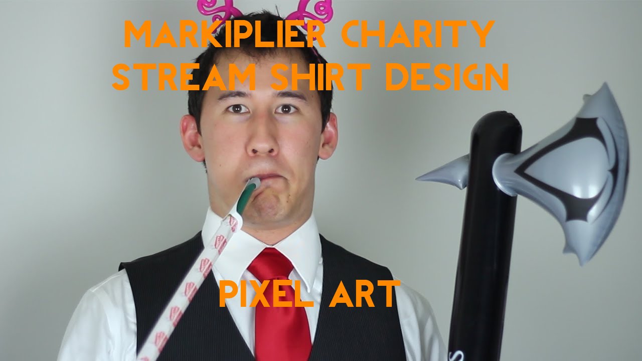 Markiplier Charity Shirt Design Minecraft Pixel Art - YouTube