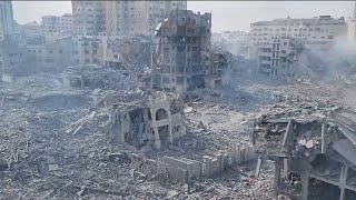 Gaza neighborhood Rimal leveled by Israel airstrikes | Latest war news