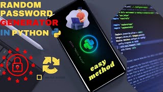 random password Generator using python