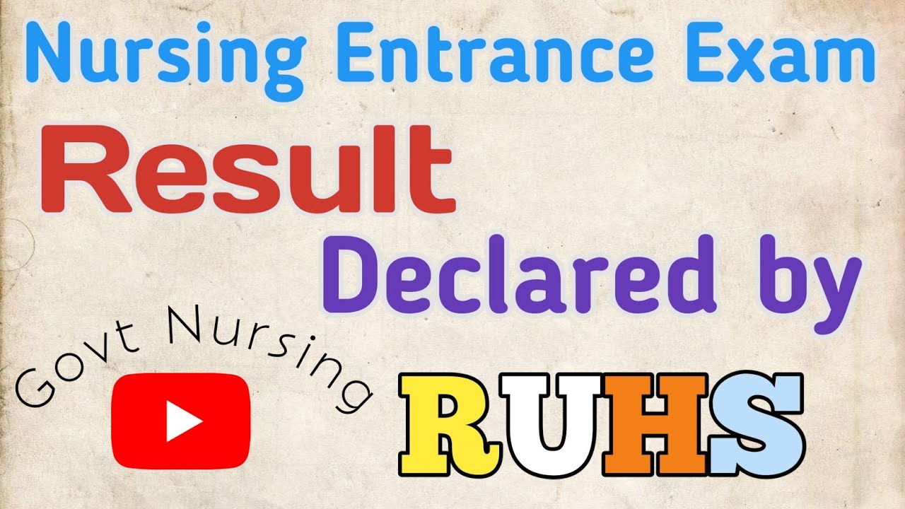 Ruhs result 2021/ Ruhs result announced/kaise dekhe