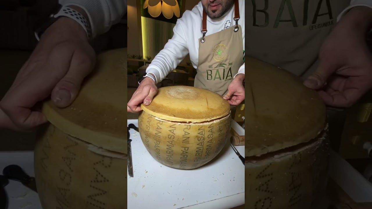 Erkan Şefimle İki Yıllık Parmesan Peyniri Açtık…😋😋