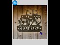 House Property Tractor Farm Personalised Rusty Metal Steel Sign