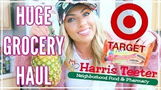 HUGE GROCERY HAUL | Target &amp; Harris Teeter