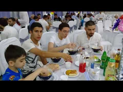 Şirvan.Banı Çiçək şadlıq sarayı.İftar süfrəsi.2