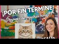 "¡Por fin terminé! Después de muchas horas, este gatito !