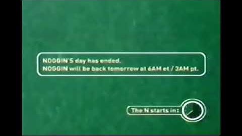 Noggin - Countdown Clock To The N (Green Background)