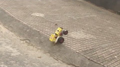 How to make Remote Control Matchbox Tractor at home - Diy amazing Tractor