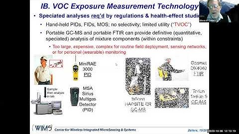 “Wearable Microsystem for Direct Measurement of Multi-VOC (Worker) Exposures” Edward T. Zellers, PhD