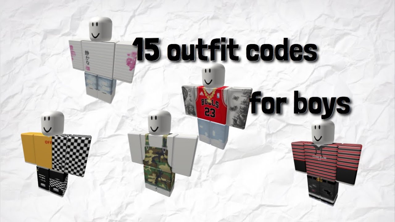Roblox Outfit Codes For Boys Youtube - 15 rhs roblox clothing codes