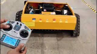 SAAO SH-1000L Remote-Controlled Lawn Mower with Snow Blade #lawnmower #saao #lawncare