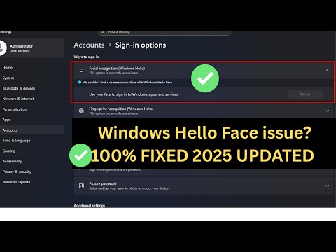 (100 FIXED 2025 ✅) We couldn't find a camera compatible with Windows Hello Face in Windows 11