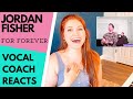 Vocal coach reacts to JORDAN FISHER singing "For Forever" from DEAR EVAN HANSEN